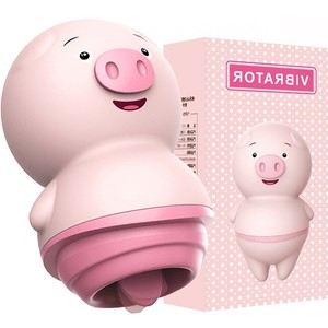 <b>LILO</b> Tongue Licking Pig Cute Wireless Vibrating Egg Rechargeable Inverter Licking and Massaging Female Masturbator Wholesale - Product Image 1