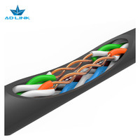 Cable de Red Exterior Cat5e de 8 Núcleos CCA BC de Buena Calidad, 305m, UTP, LSZH, con Cubierta de PVC, para Uso en Telecomunicaciones/CCTV/Computación