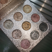 Palette de fards à paupières métalliques à label privé, DIY, paillettes, pigmentées, brillantes, maquillage des yeux multicolores, quotidien, clair, foncé, clair