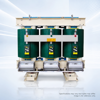 Transformador de Distribución de Energía SCB11 de Resina Fundida en Seco, 10kV 400V Trifásico 50/60Hz, Totalmente Sellado, Tres Bobinados