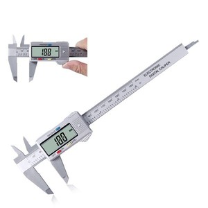 Vernier-calibrador <span class=keywords><strong>digital</strong></span> de fibra de carbono, pantalla <span class=keywords><strong>digital</strong></span> grande de precisión de 150mm, 0-0,1mm - Product Image 5