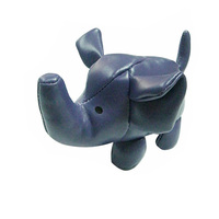 Pouf en forme d'éléphant en PVC et cuir PU, personnalisé par une usine fiable de Guangzhou, pouf de lancer