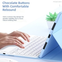 Étui pour tablette avec clavier tactile et souris sans fil, support pour stylet intégré, coque de protection pour iPad 11e génération A16