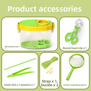 Caja de Observación de Insectos de Plástico para Niños, Juguete de Exploración para Exteriores, Herramienta de Captura de Insectos para Educación Científica - Product Image 5