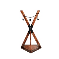 En gros, Croix de Saint-Antoine rétro en bois, support au sol en forme de X, pour adultes, avec attaches pour jeux SM, couleur personnalisable