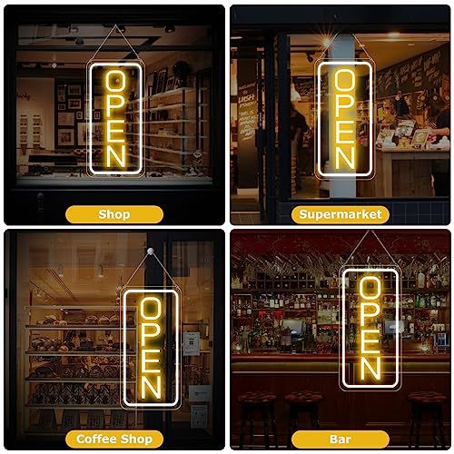22.8"x 11.8" Ultra Bright 12V Neon Open Sign for Business, LED Open Neon Sign, Electric Light up Signs for Stores, Restaurants · image 4