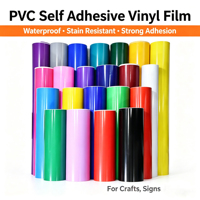Prix d'usine, vinyle PVC auto-adhésif bleu saphir pour affiches publicitaires imprimables