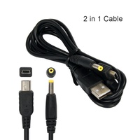 Pour Sony PSP 2000 3000 chargeur de Console de jeu nouveau 1.2M 2-en-1 câble de charge de transfert de données USB câble Audio et vidéo
