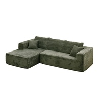 Ensemble de canapés compressés en tissu et éponge en forme de L, design moderne, exportation, récupération instantanée, BTCS007 pour usage domestique