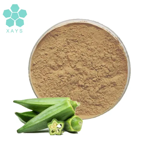 Factory supply 100% pure natural okra extract powder