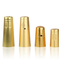 Vente en gros personnalisée de bouchons de bouteilles de champagne de luxe, de capsules thermorétractables en aluminium scellées et de bouchons de bouteilles colorés