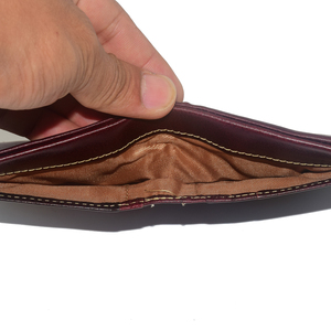 กระเป๋าสตางค์หนังแท้แบบซิปพับสองตอน มีช่องใส่บัตร กระเป๋าเงินแบบสั้น - Product Image 5