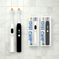 Produits les plus vendus OEM ODM Brosse à dents électrique vibrante portable avec batterie 2000 mAh, écran LCD intelligent, brosse à dents électrique intelligente