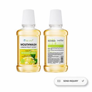 Etiqueta privada Limón Melocotón Líquido Lavado bucal Blanqueamiento de dientes Cuidado bucal Limpia sus dientes menta Enjuague bucal - Product Image 3