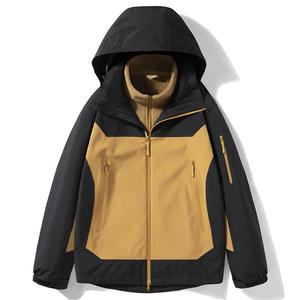 Logo personnalisé trois-en-un veste femmes coupe-vent imperméable et chaud vêtements d'alpinisme en plein air sports à la mode - Product Image 1