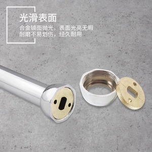 Accessoires de quincaillerie pour armoire : Support mural sphérique en alliage de zinc pour tube rond - Product Image 3