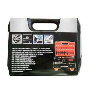 Ensemble d'outils OEM de <span class=keywords><strong>94</strong></span> pièces avec boîte Kit d'outils à main général avec boîte à outils pour la réparation automobile domestique Mallette de rangement Sets de clés à douille - Product Image 1