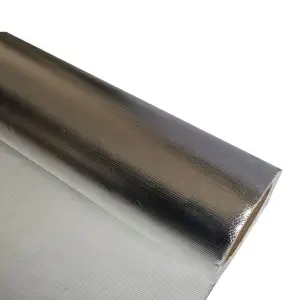 Popular Product Thermal Insulation Fireproof Flexible Reflective Tape Aluminum Foil Fiberglass Fabric For Thermal Insulation Co