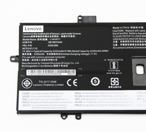 Batterie Li-ion, originale, rechargeable, pour ordinateur portable <span class=keywords><strong>Lenovo</strong></span> <span class=keywords><strong>ThinkPad</strong></span> <span class=keywords><strong>X1</strong></span>, Carbon <span class=keywords><strong>X1</strong></span>, <span class=keywords><strong>Yoga</strong></span>, pour pc portable,, 02DL006 l18ctp71 - Product Image 3