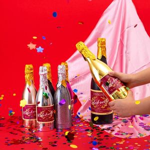 Lanzaconfeti con Forma de Botella de Champán - Cañón de Confeti Manual para Fiestas y Celebraciones - Product Image 2