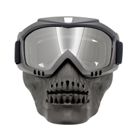 Lunettes de motocross personnalisées par le fabricant, verres polarisés, lunettes de soleil sportives pour fête d'Halloween, masque facial de démon tendance