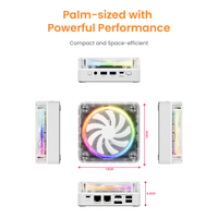 Mini PC GenMachine con AMD Ryzen 9 7940HS, Windows 11 Pro, Wifi 6, BT 5.2, 8 Núcleos, 16 Subprocesos, USB4.0, DDR5, 8 GB de RAM, SSD de 256 GB, Computadora para Juegos
