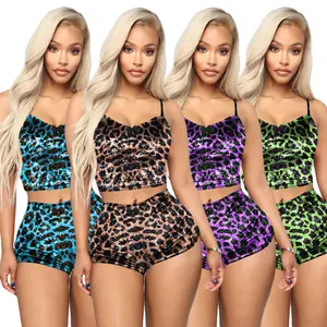 Hot Sale Sexy zweiteilige Velvet Slim Fit Plus Size Damen Nachtwäsche