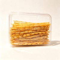 Conteneur jetable en PET transparent avec couvercle, boîte hermétique pour amuse-gueules, plats froids, emballage pour snacks de bar
