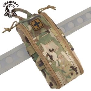 Pochette médicale vide tactique MOLLE à clip, kit de premiers secours à déploiement rapide, tirette de fermeture éclair YKK pour camping, randonnée, en nylon durable, urgence - Product Image 5