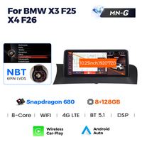 MEKEDE 10,25 ''Snapdragon 680 Android 13 Auto Car-play Estéreo para Bmw X4 F26 X3 F25 2011-2018 Cic Nbt Evo Radio GPS