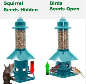 Alimentador de <span class=keywords><strong>pájaros</strong></span> <span class=keywords><strong>para</strong></span> mascotas al aire libre, alimentador de <span class=keywords><strong>pájaros</strong></span> colgante a presión inteligente <span class=keywords><strong>para</strong></span> jardín, alimento de semillas, alimentador de <span class=keywords><strong>pájaros</strong></span> salvajes - Product Image 5