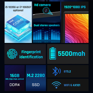Portátil de 15.6'' con Intel <span class=keywords><strong>Core</strong></span> <span class=keywords><strong>I5</strong></span>/I7, Wifi6, Ax101, Windows, para Hogar, Escuela y Negocios, con Desbloqueo por Huella Dactilar - Product Image 2