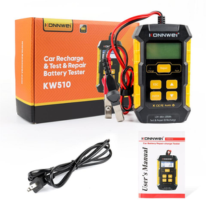 디지털 KONNWEI KW510 12V/5A 납산 AGM EFB 젤 배터리 충전기 + 자동차 배터리 테스터 - Product Image 1