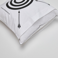 Taie d'oreiller personnalisée 100 % coton, douce et respirante, pour literie domestique, vente en gros