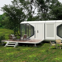 Vente directe usine : Maison capsule spatiale, Maison mobile de luxe, Maison conteneur hôtelière 40 pieds avec chambre et salle de bain