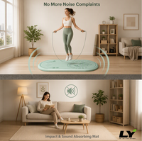Tapis de yoga en TPE de 12 mm d'épaisseur, 140x60 cm, antidérapant, insonorisant, absorbant les chocs, certifié CE pour la salle de sport à domicile