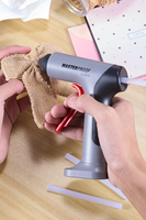 Pistolet à colle thermofusible professionnel de haute qualité, électrique, bricolage, simple, 7 mm, 20 W, 15 s, batterie au lithium rechargeable, plus de 30 minutes