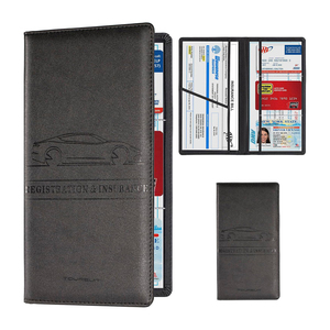 Portadocumentos Personalizado para Registro y Seguro de Auto, Organizador de Licencia, Cartera para Papeles del Vehículo, Estuche para Tarjetas, Libreta de Cuero PU - Product Image 1
