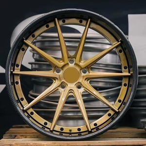 Luxury Multi <b>Spoke</b> Forged Carbon Fiber <b>Wheel</b> Deep Dish Concave Alloy Rim Custom Color PCD ET Passenger Vehicle <b>Wheel</b> - Product Image 1