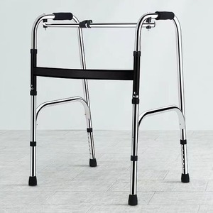 100 Million People <b>Walker</b> Stainless Steel Adjustable Height Walking Aid For <b>Elderly</b> Mobility Support - Product Image 1