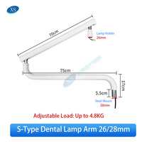 360 °   Bras d'éclairage buccal LED rotatif pour fauteuil dentaire, conception à ressort équilibré avec alliage d'aluminium, alimentation manuelle
