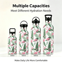 Bouteille d'eau isotherme à double paroi en acier inoxydable haut de gamme, sans BPA, isolation thermique écologique, OEM/ODM