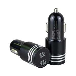 Nuevo Cargador de Coche USB-C PD de 60W 30W, Carga Rápida 2 en 1, USB 2 Tipo C PD30W, Cargador de Teléfono para Coche para <span class=keywords><strong>iPhone</strong></span>, Tablet, para <span class=keywords><strong>iPhone</strong></span>, Samsung - Product Image 2