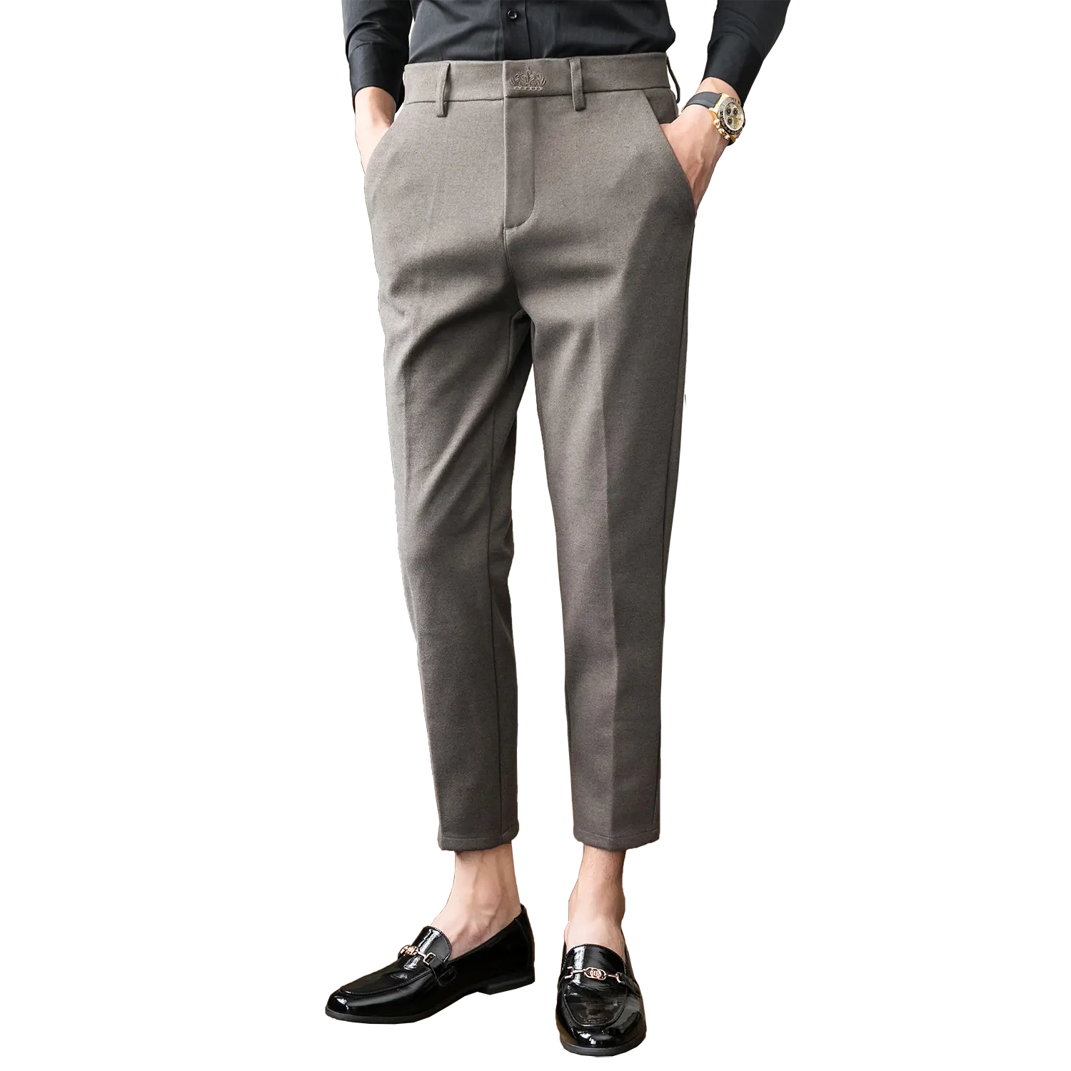 חורף עסקי חליפת מכנסיים סיטונאי חדש <span class=keywords><strong>סוג</strong></span> מוצר באיכות גבוהה Slim Fit גברים של עסקי מכנסיים לגברים