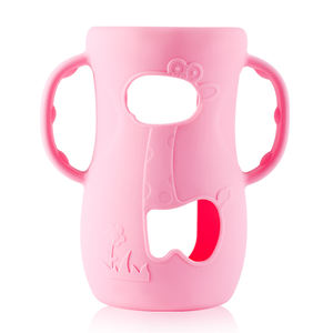 للبيع بالجملة حامل زجاجة أطفال سهل الإمساك من السيليكون آمن على الغذاء مقاوم للانزلاق وصديقًا للأطعمة وصديقًا وصديقًا للطعام - Product Image 3