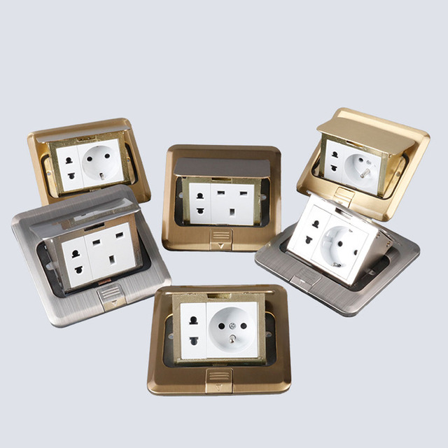 NEW Custom EU AU US Motorized Socket Hidden Floor Socket Waterproof Floor Pop up Desktop Sockets