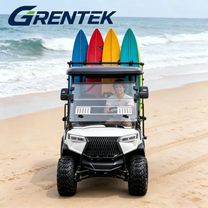 รถกอล์ฟไฟฟ้าลิเธียม GRENTEK รุ่นหรู 4 ที่นั่ง 72V พร้อมมอเตอร์ 5000W ระยะทางวิ่ง 90 กม. ปรับแต่งได้สำหรับการล่าสัตว์และการใช้งานบนถนนที่ไม่เป็นทางหลวง - Product Image 1