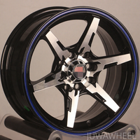 Jantes de course JUWA P1 Style 15 pouces en alliage forgé Flow Formed, blanc argenté, pour modification de voiture de course, haute performance, concave profond