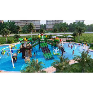 Juegos Acuáticos para Niños, Equipo para Parques de Verano, Construcción de Plástico y Acero - Product Image 1