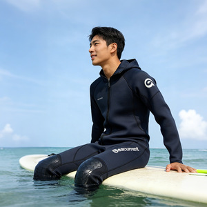 Combinaison de plongée intégrale à capuche Secunet 1,5 mm pour hommes, surf, plongée, natation, néoprène - Product Image 3